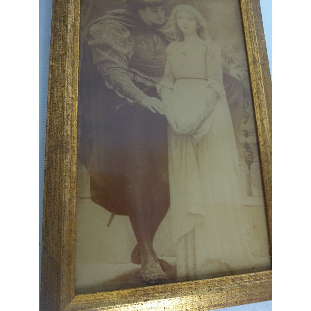 Vintage C.E. Perugini The First Spoken Words of Love Photograph Framed - Picture 2 of 6